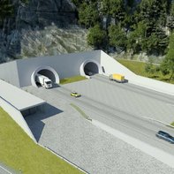 B 2, 4-streifiger Neubau Tunnel Auerberg