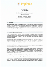 Assemblee Generale Implenia Ag