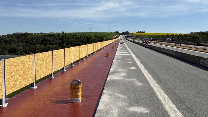 Kappenabbruch auf der Mainbrücke Marktbreit