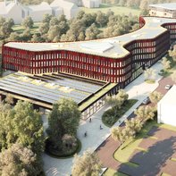 Verwaltungsgebäude und Parkhaus