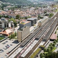 Implenia construit deux nouveaux bâtiments durables à la gare de Liestal