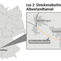 Auftrag über EUR 380 Mio. für neuen Albvorlandtunnel bei Stuttgart geht an Implenia