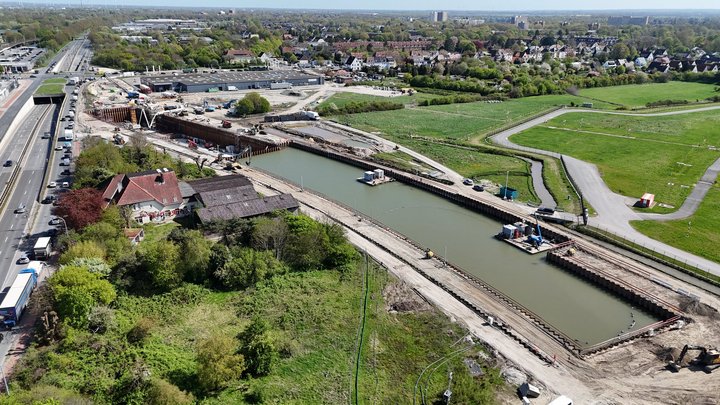 Baustelle A281 Baulos 4.0 in Bremen