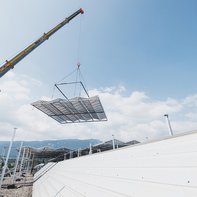Raccordement au réseau de la plus grande installation photovoltaïque de Suisse à Zuchwil (SO)