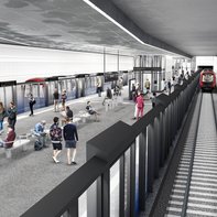 U5 Haltestelle City-Nord - Raumbildender Ausbau