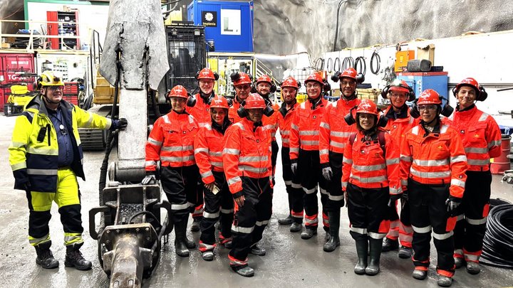 Internasjonal delegasjon besøkte Rogfast