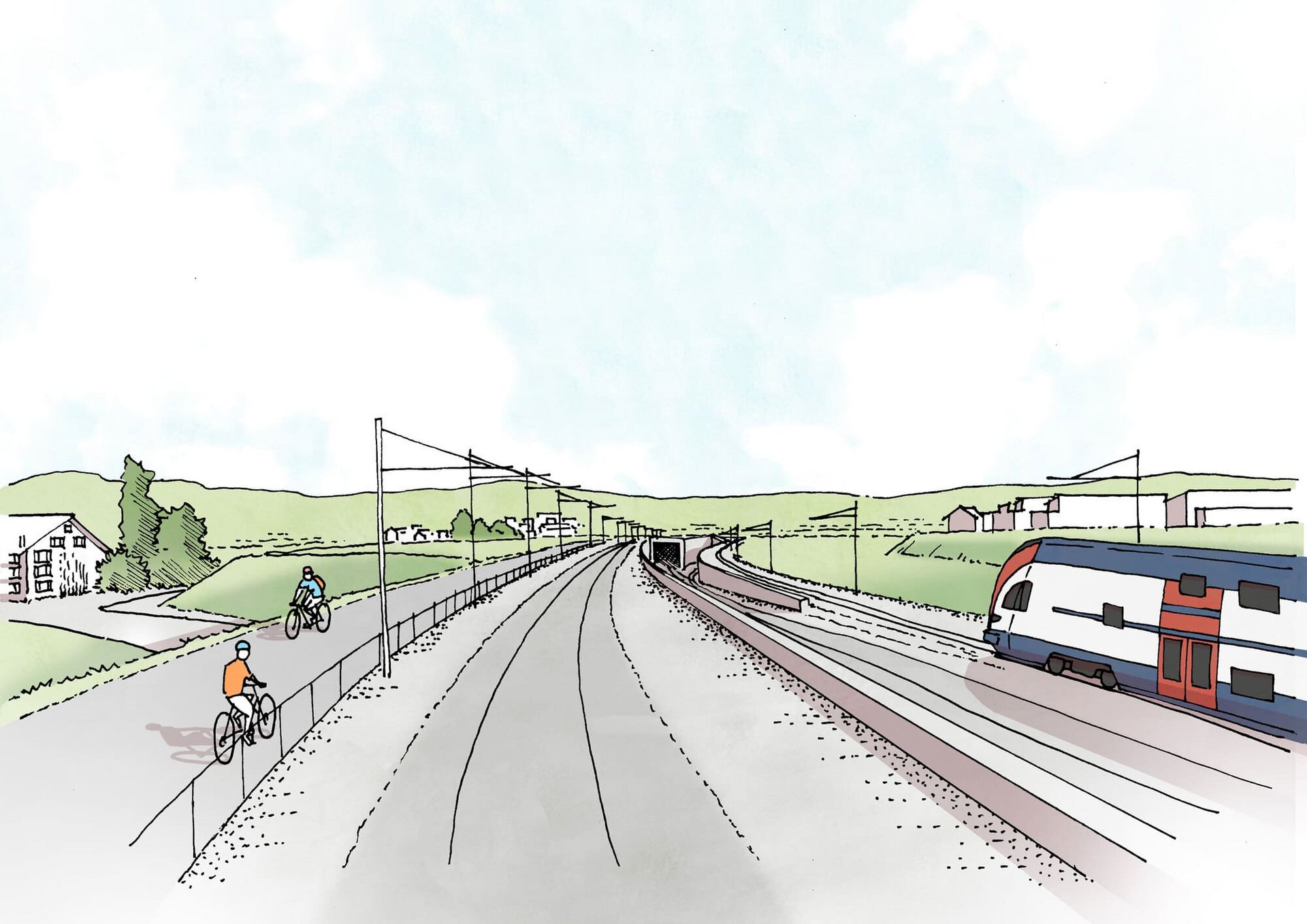 MehrSpur Zürich – Winterthur, Brüttenertunnel